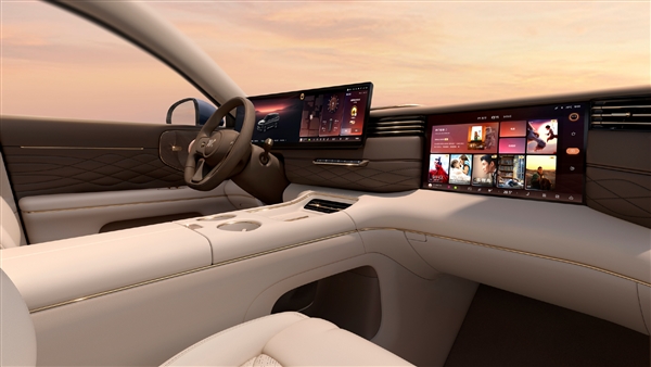 今晚预售！上汽智己旗舰LS9内饰官图发布：依旧新势力三件套