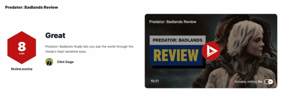 《铁血战士:杀戮之地》IGN 8分!为IP开辟了全新方向