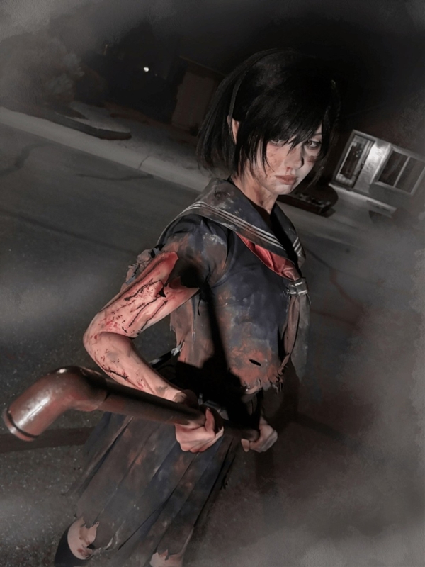 国外美女们Cos《寂静岭f》女主 钢管战神的压迫感