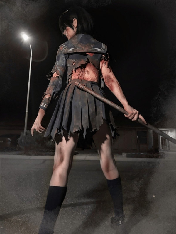 国外美女们Cos《寂静岭f》女主 钢管战神的压迫感