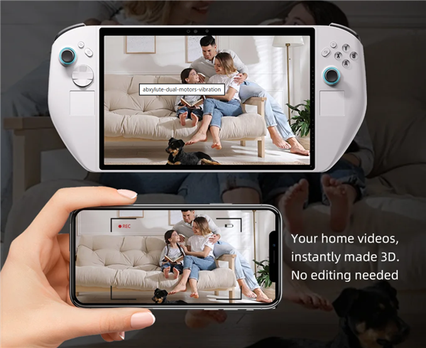 终于看到第二款Lunar Lake掌机!不知名小牌子 11寸巨型裸眼3D屏幕