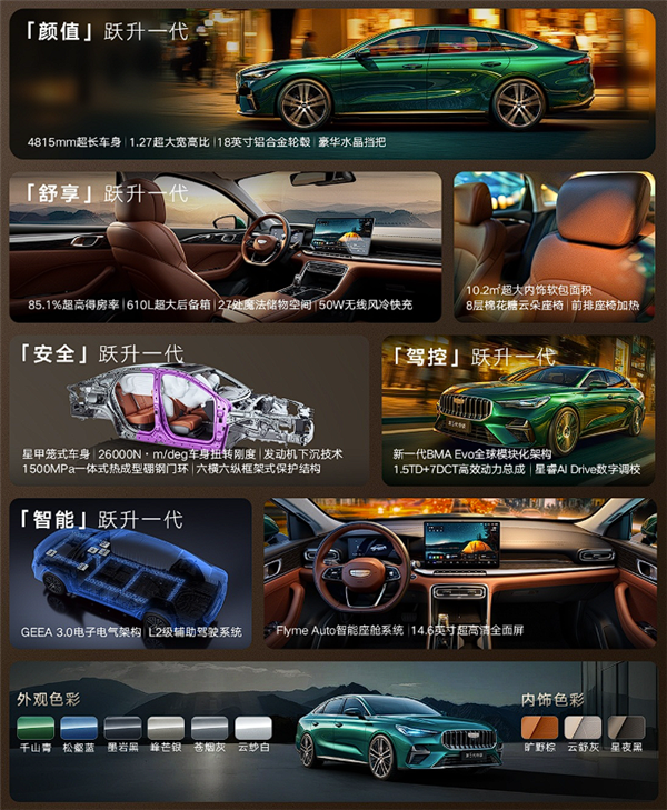 限时先享价6.89万起！吉利第5代帝豪11月18日发布