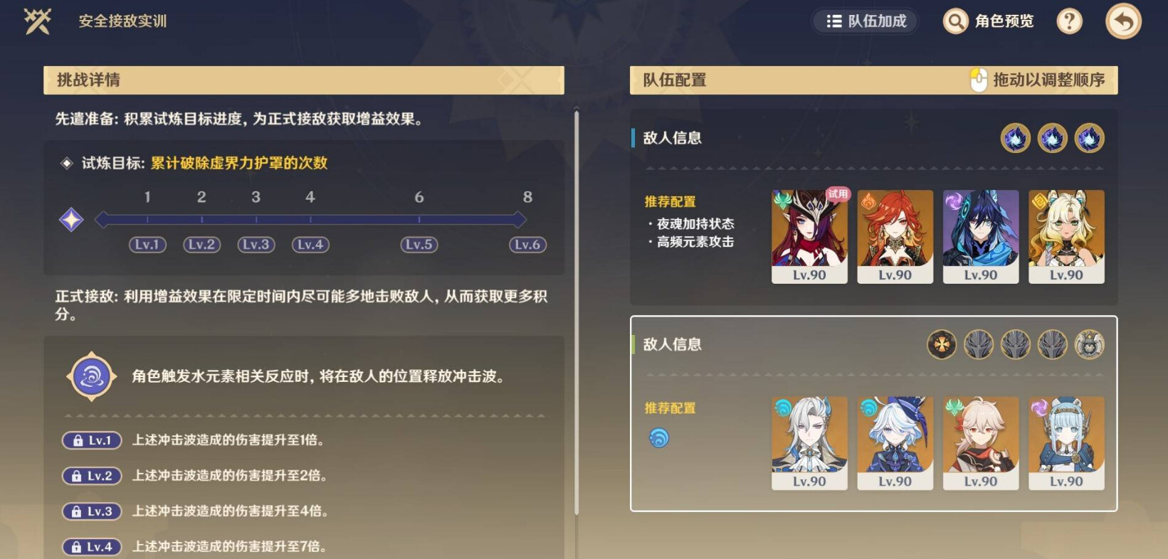 正式接敌阵容展示