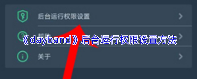 dayband后台权限设置指南