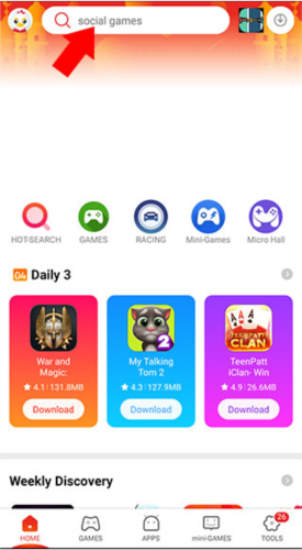 9apps怎么下载微信?