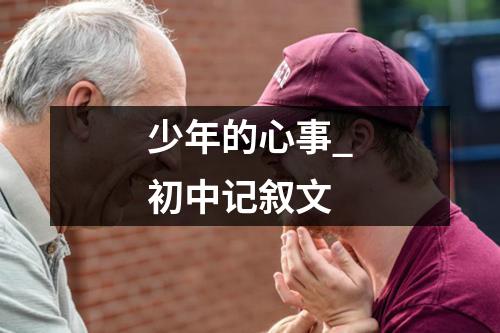 少年的心事_初中记叙文