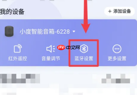 小度app音箱蓝牙设置入口