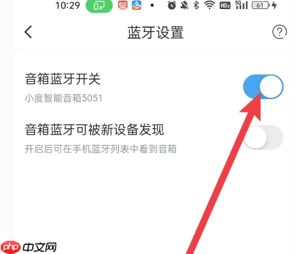 小度app音箱蓝牙设置入口