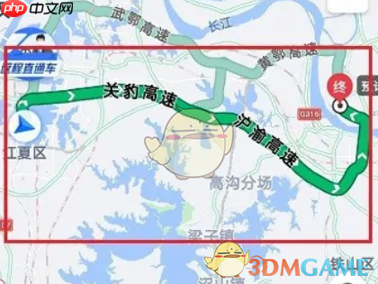 《高德地图》拥堵排行榜功能位置