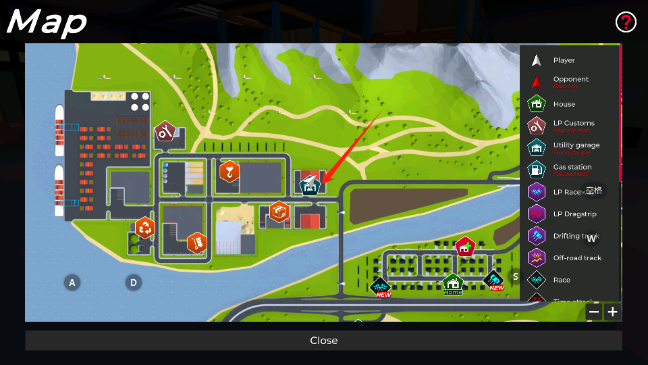 汽车LP极限驾驶仓库位置