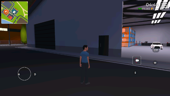 汽车LP极限驾驶仓库入口