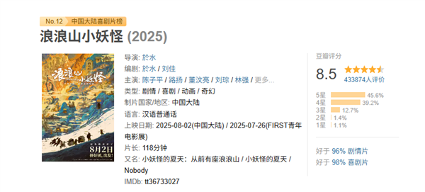《中国奇谭》首部动画电影 《浪浪山小妖怪》定档11月21日网播 上线爱优腾