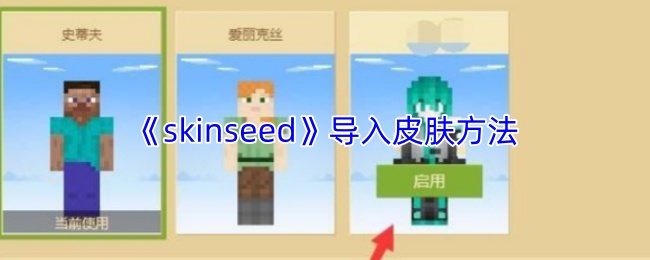 《skinseed》导入皮肤方法