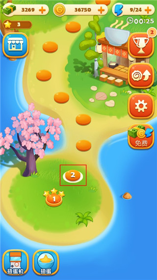 拉面大厨关卡选择界面