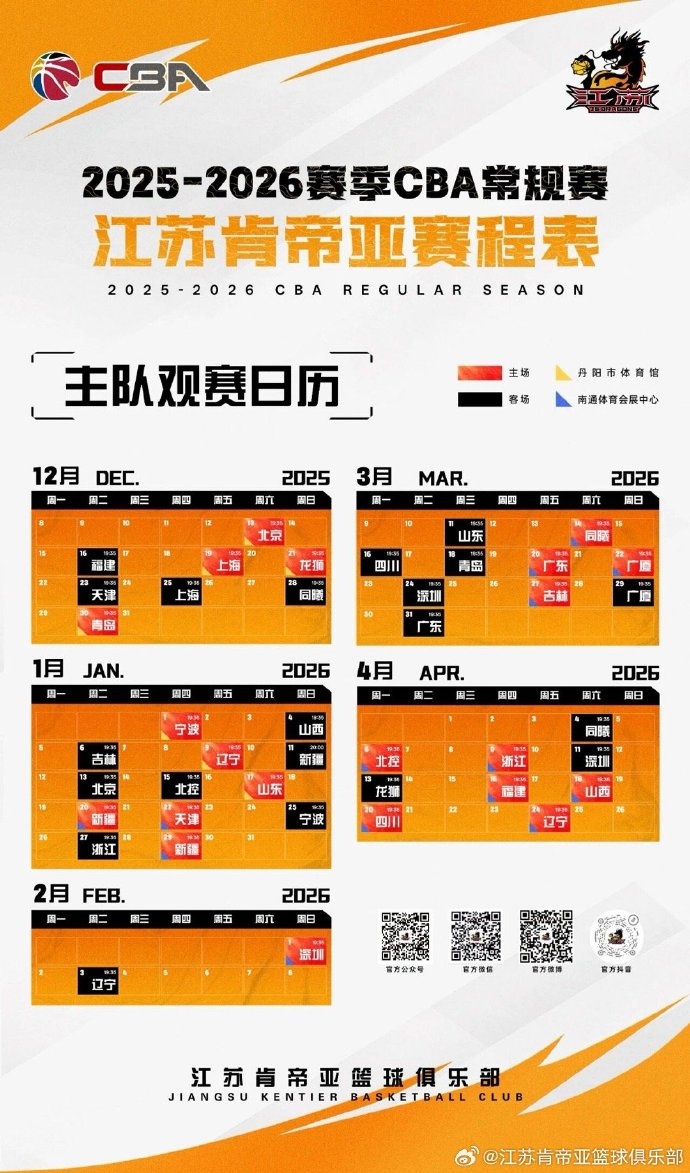 江苏男篮主场赛事将在南通体育会展中心、镇江丹阳市体育馆进行