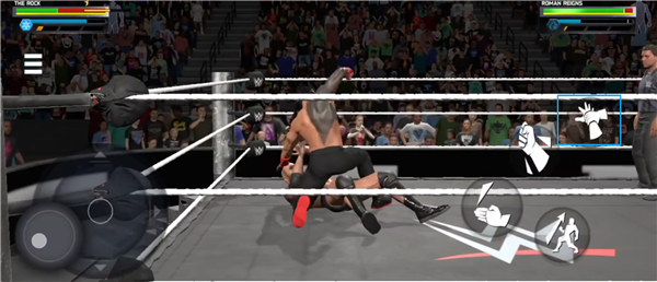 WWE2K25托臂摔操作示意