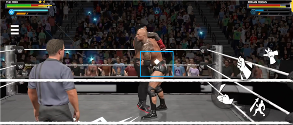 WWE2K25压制状态示意