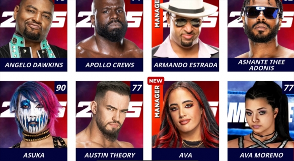 WWE2K25第三系列角色展示