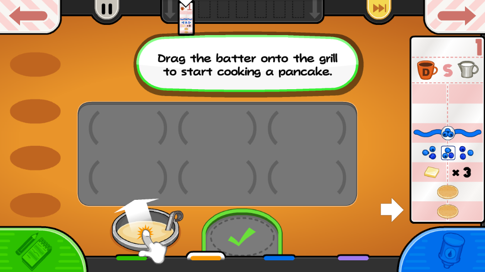 老爹煎饼店煎饼制作过程