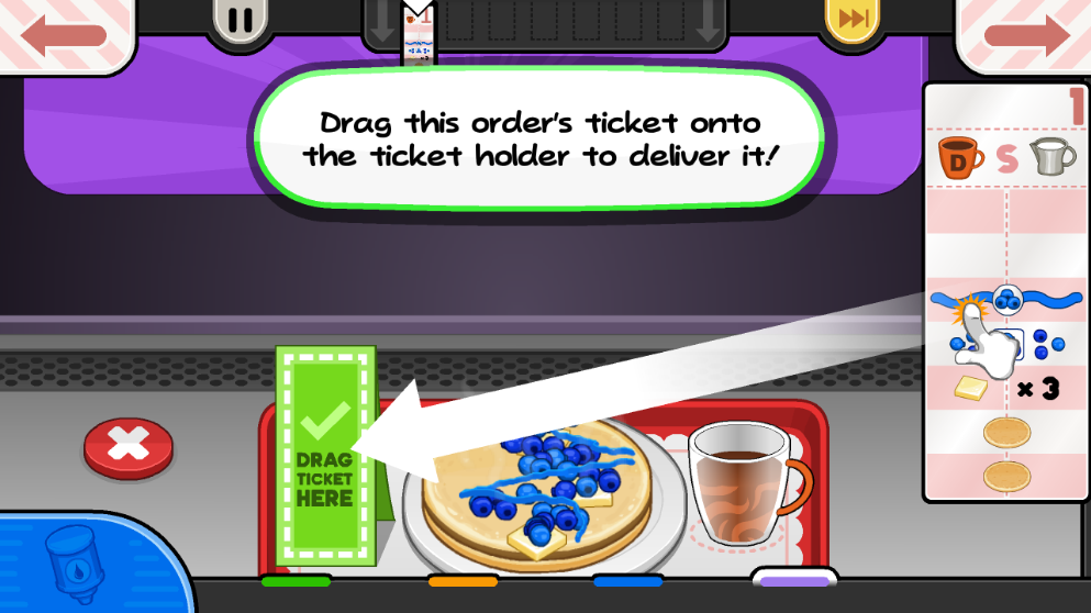 老爹煎饼店订单完成界面