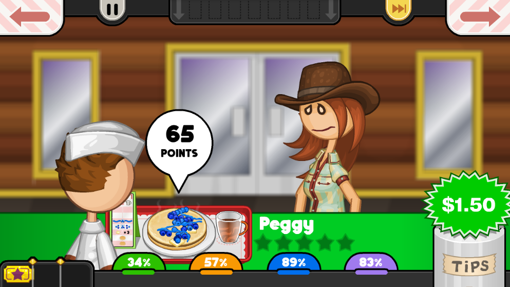 老爹煎饼店顾客评分界面