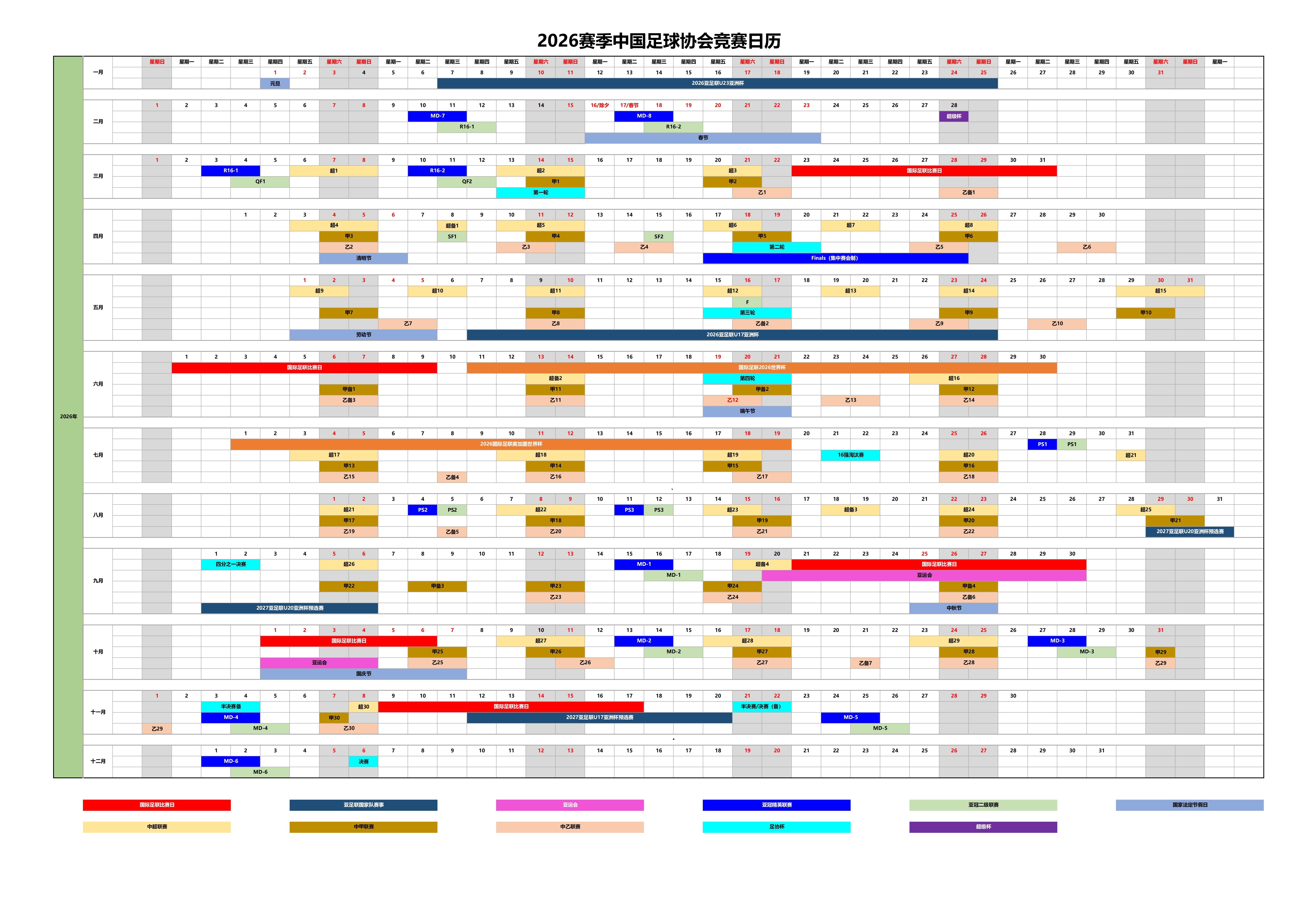 吧友有福了！2026夏天看球盛宴，上午看世界杯，晚上看中超