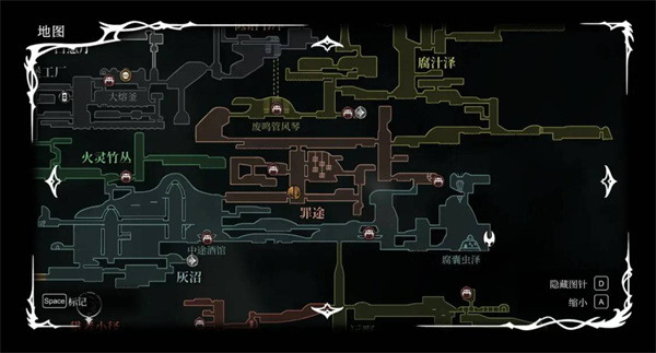 空洞骑士丝之歌隐藏地图翠庭怎么进入 隐藏地图翠庭进入方法