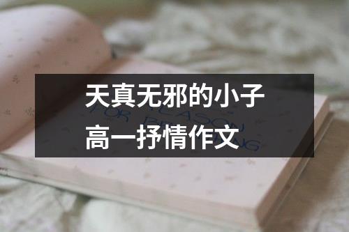 天真无邪的小子高一抒情作文