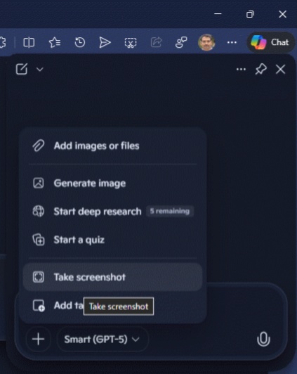 微软 Edge 浏览器将升级 Copilot 交互：截图到 AI 分析，一气呵成