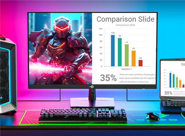 泰坦军团新款27寸显示器首发799元:2K 200Hz屏 支持HDR 500