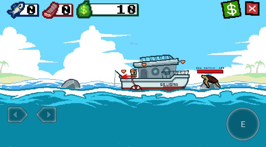 海上餐厅刮鱼鳞钓鱼台界面