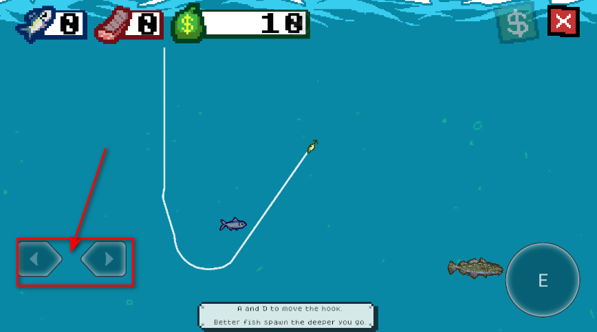 海上餐厅刮鱼鳞钓鱼操作界面