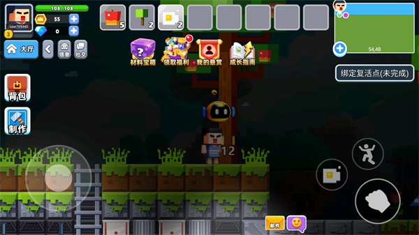 卷轴求生匠游戏操作界面