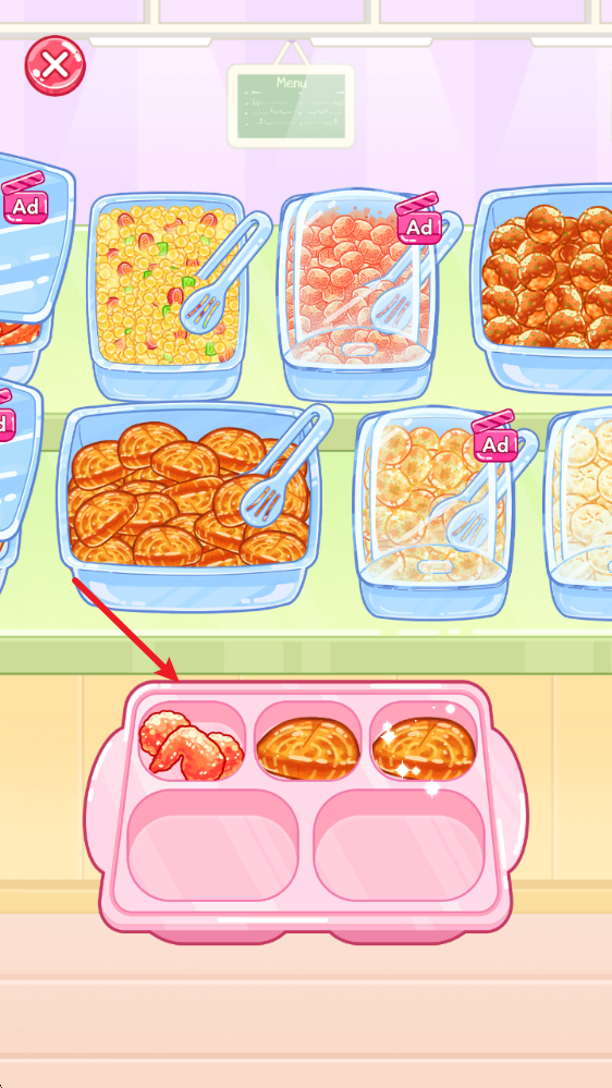 吃播达人模拟器餐盘摆放