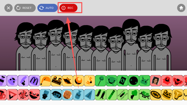 节奏盒子Pop Rise模组录制界面