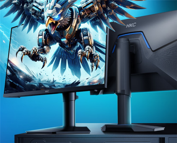 HKC推出新款24.5寸显示器：2K 275Hz屏仅1099元
