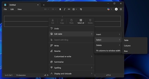 Windows记事本表格功能实测：比Word更简单、兼容Markdown