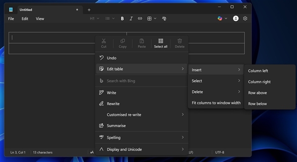 Windows记事本表格功能实测：比Word更简单、兼容Markdown