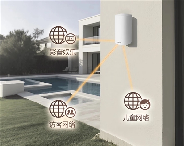 华硕灵耀魔方无界WiFi7户外路由器 让高速网络覆盖庭院每个角落