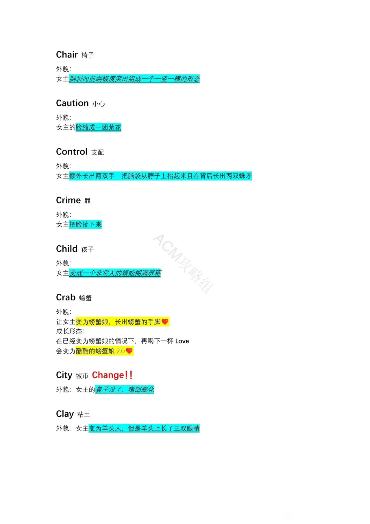 异常咖啡机2单词大全