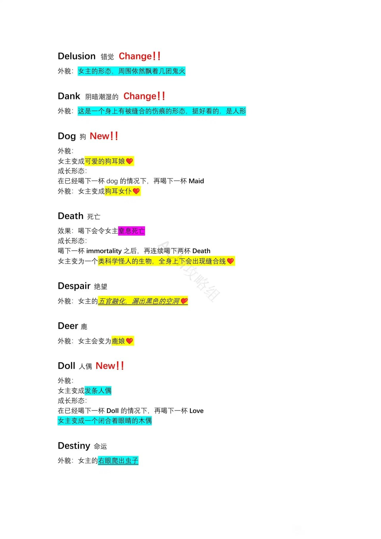 异常咖啡机2单词大全