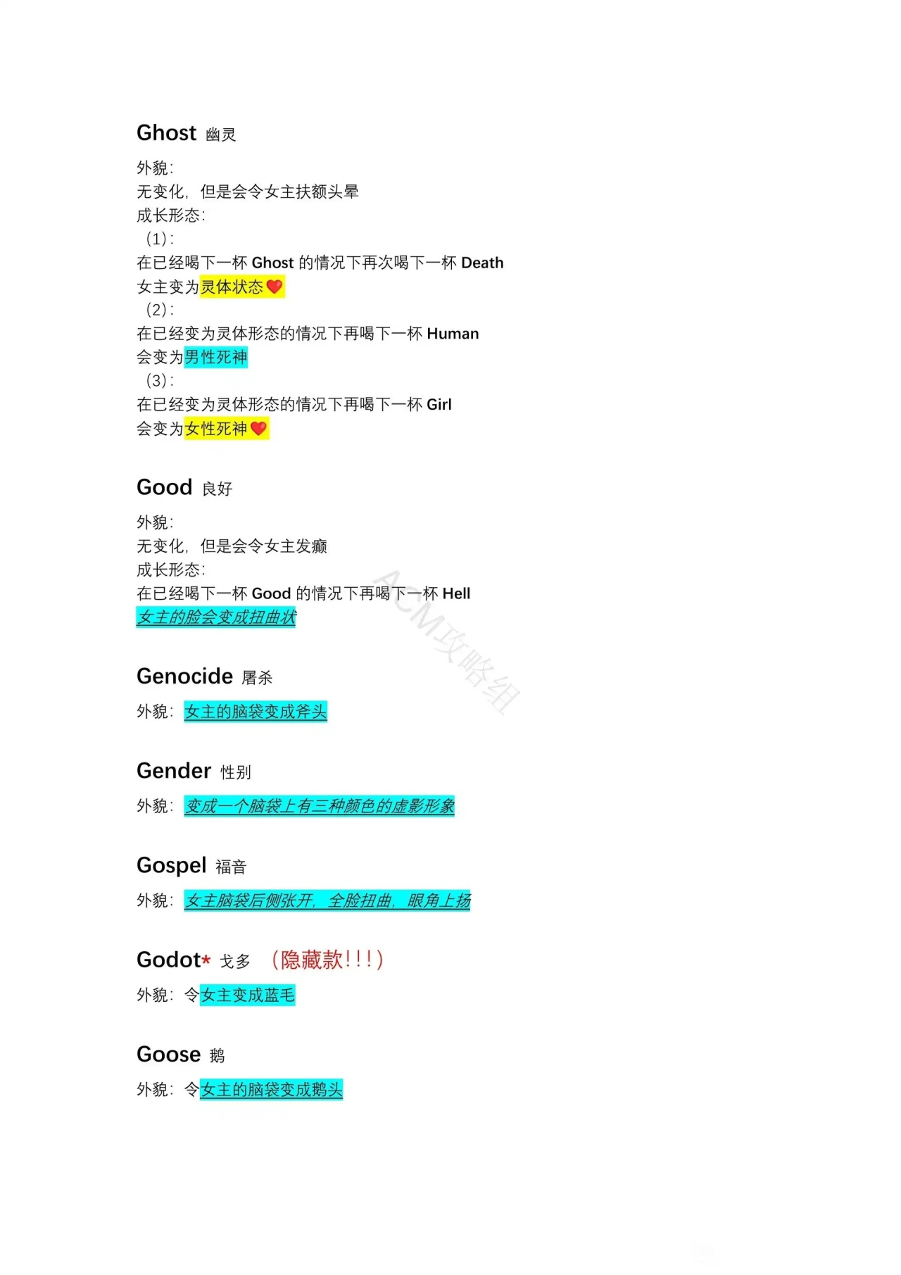 异常咖啡机2单词大全