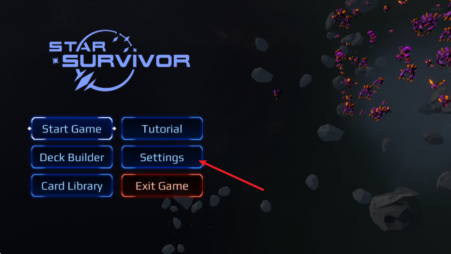 星际幸存者设置界面