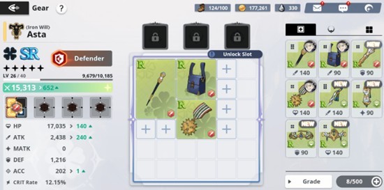 《黑色四叶草魔法帝之道》装备一览