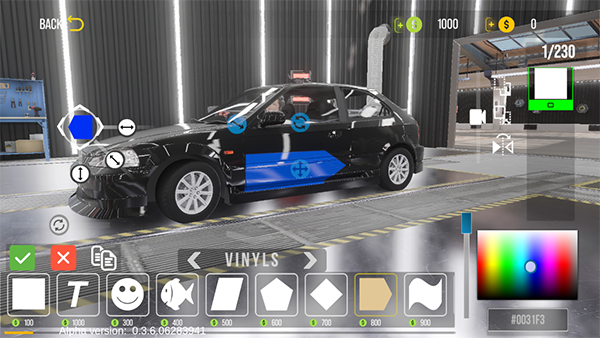 手动挡停车场2外观改装界面