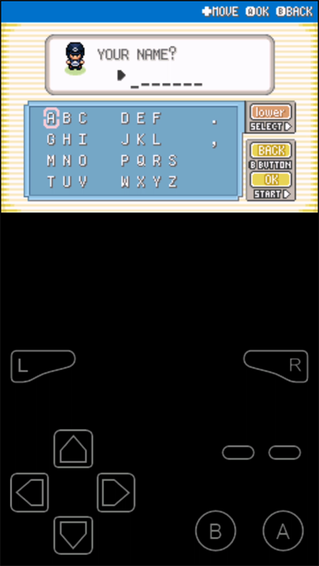 口袋妖怪究极之日角色命名界面