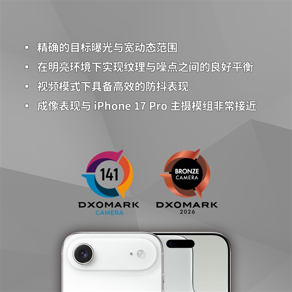 iPhone Air DXO评分141:凭单摄与iPhone 13 Pro、小米11 Ultra并列