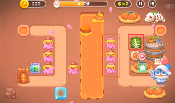 保卫萝卜4饿龙传说第7关攻略详解