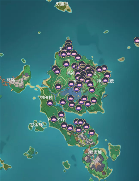 原神绯樱绣球采集位置一览