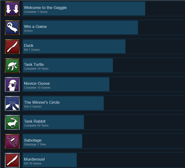 鹅鸭杀全成就达成攻略汇总